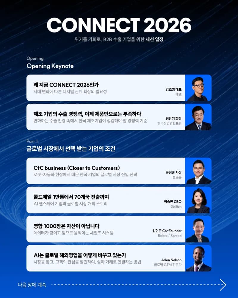 메텔 팀은 왜 CONNECT 2026을 준비하게 되었을까요?